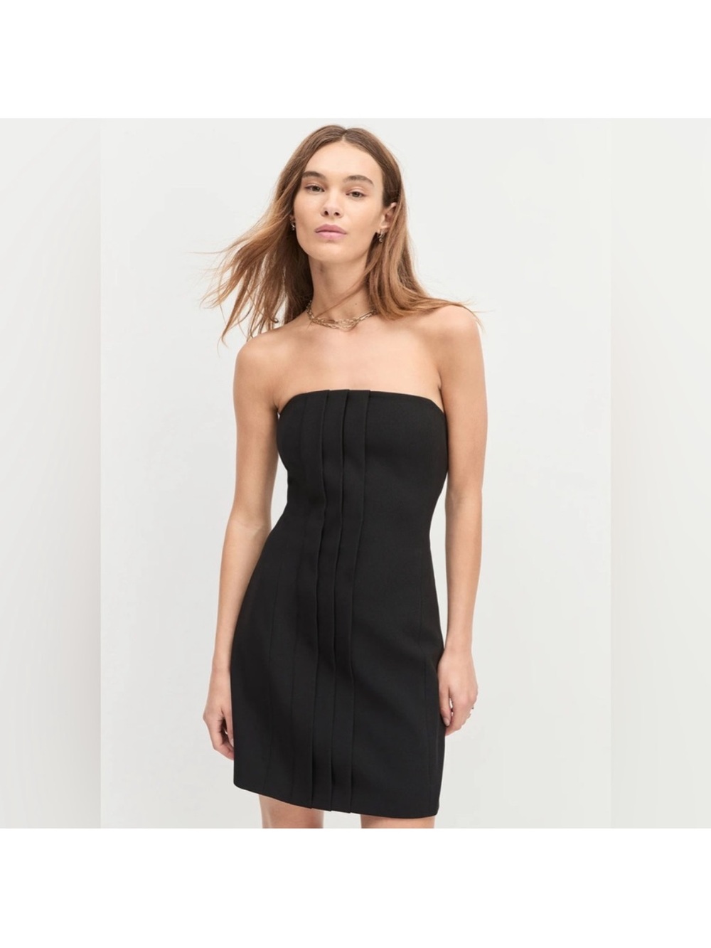 NWT Favorite Daughter Missed Your Chance Pleated Strapless Minidress SZ 10